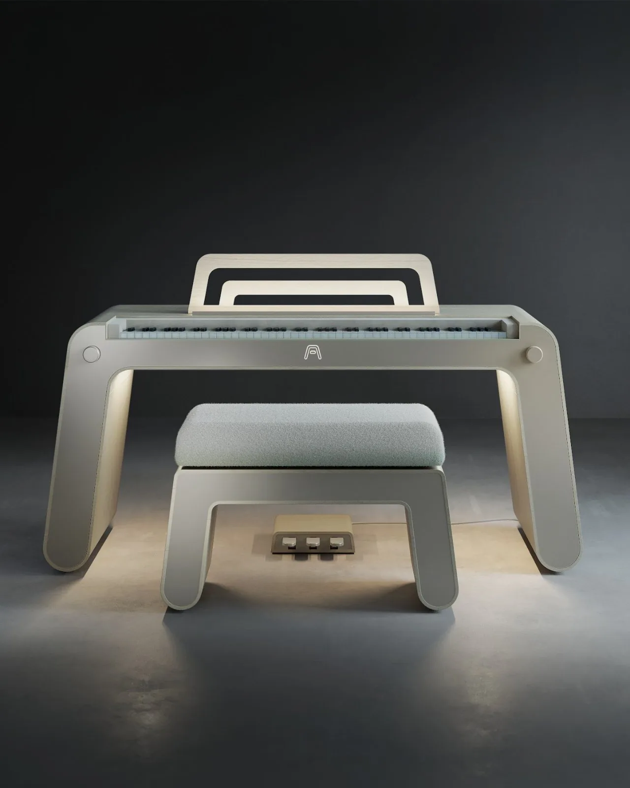 Névé Edition, front view, evening light